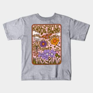 Rhode Island Wildflowers Kids T-Shirt